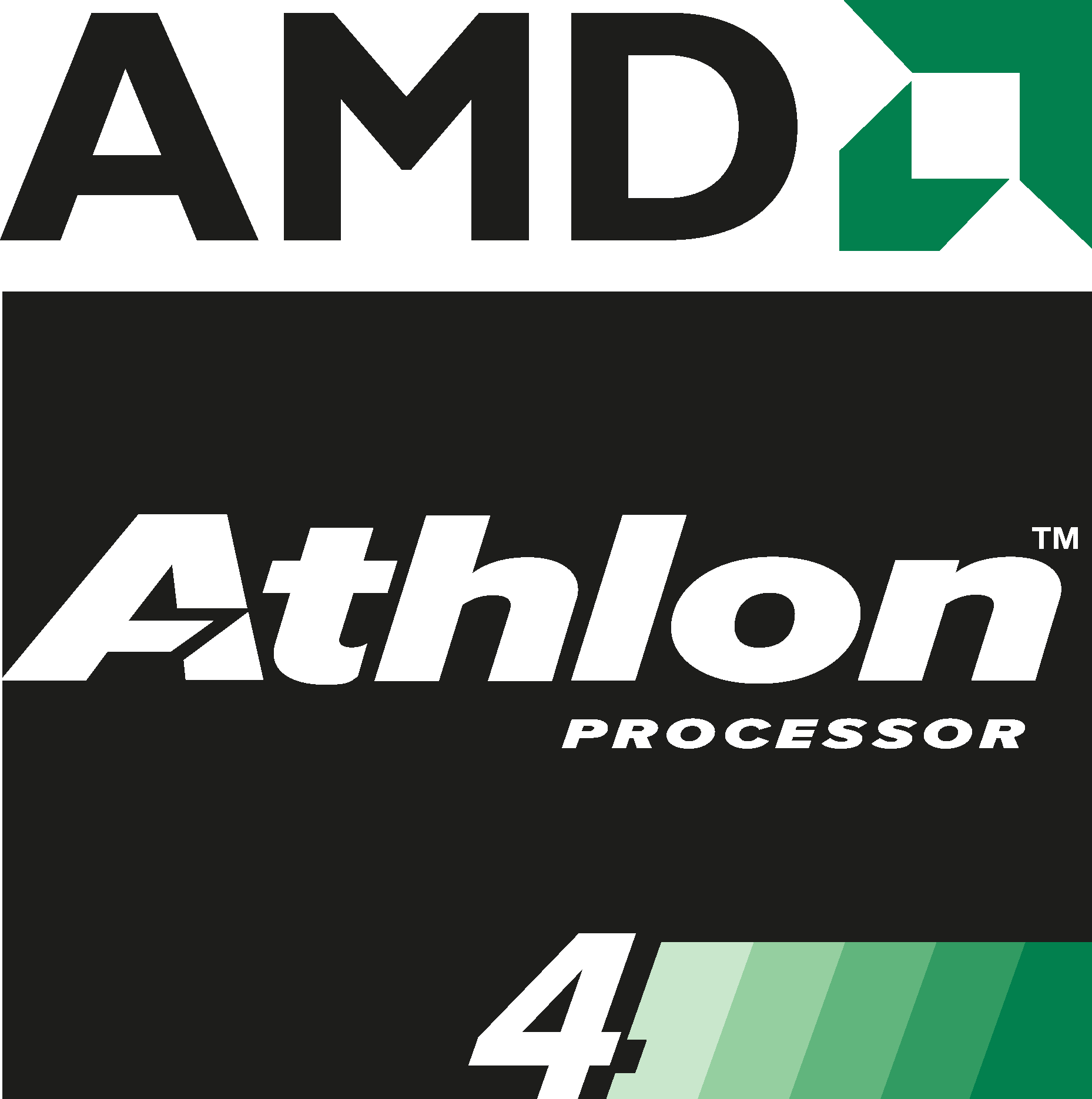 AMD Athlon 4 Processor Logo Vector Logo